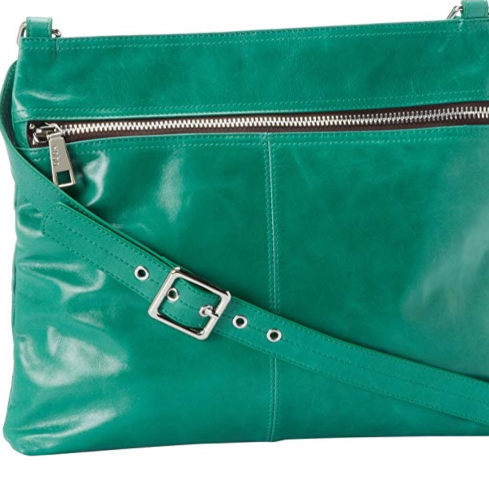 Hobo Lorna model crossbody purse in JADE